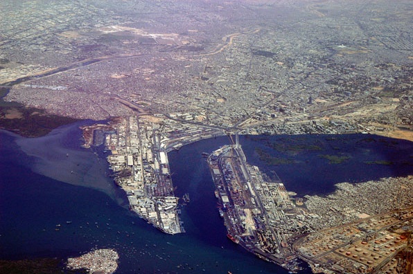 Karachi port in Pakistan